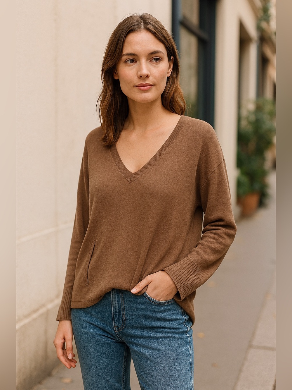 Babaton Muted Rose Knit Top